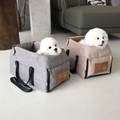 siège de voiture pour chien rembourré avec harnais de sécurité et tissu imperméable pour confort et protection en déplacement